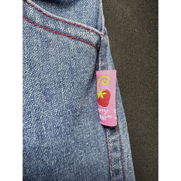 Vintage 2006 Berry Wear Strawberry Shortcake Denim Capri Shorts 0-3M Y2K EUC - Picture 2 of 8